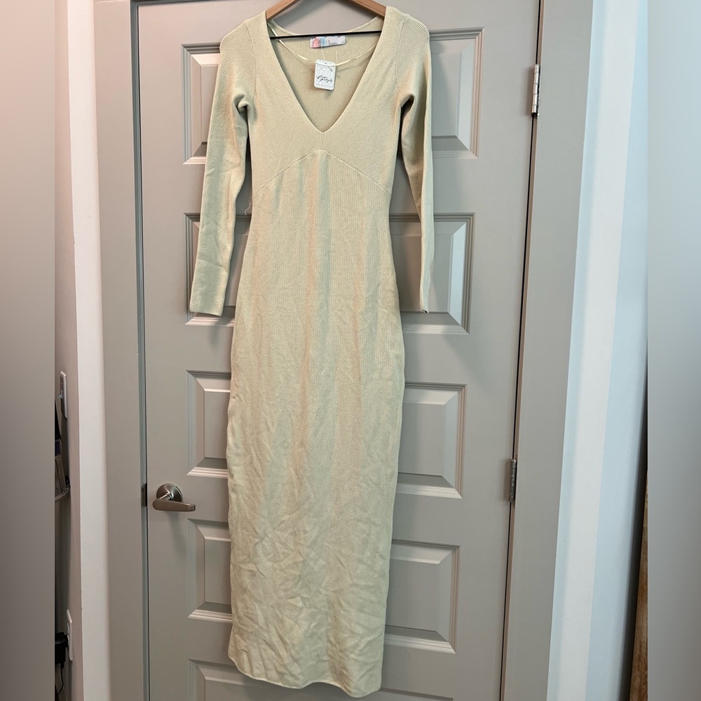 Free People Cream Maxi Dress